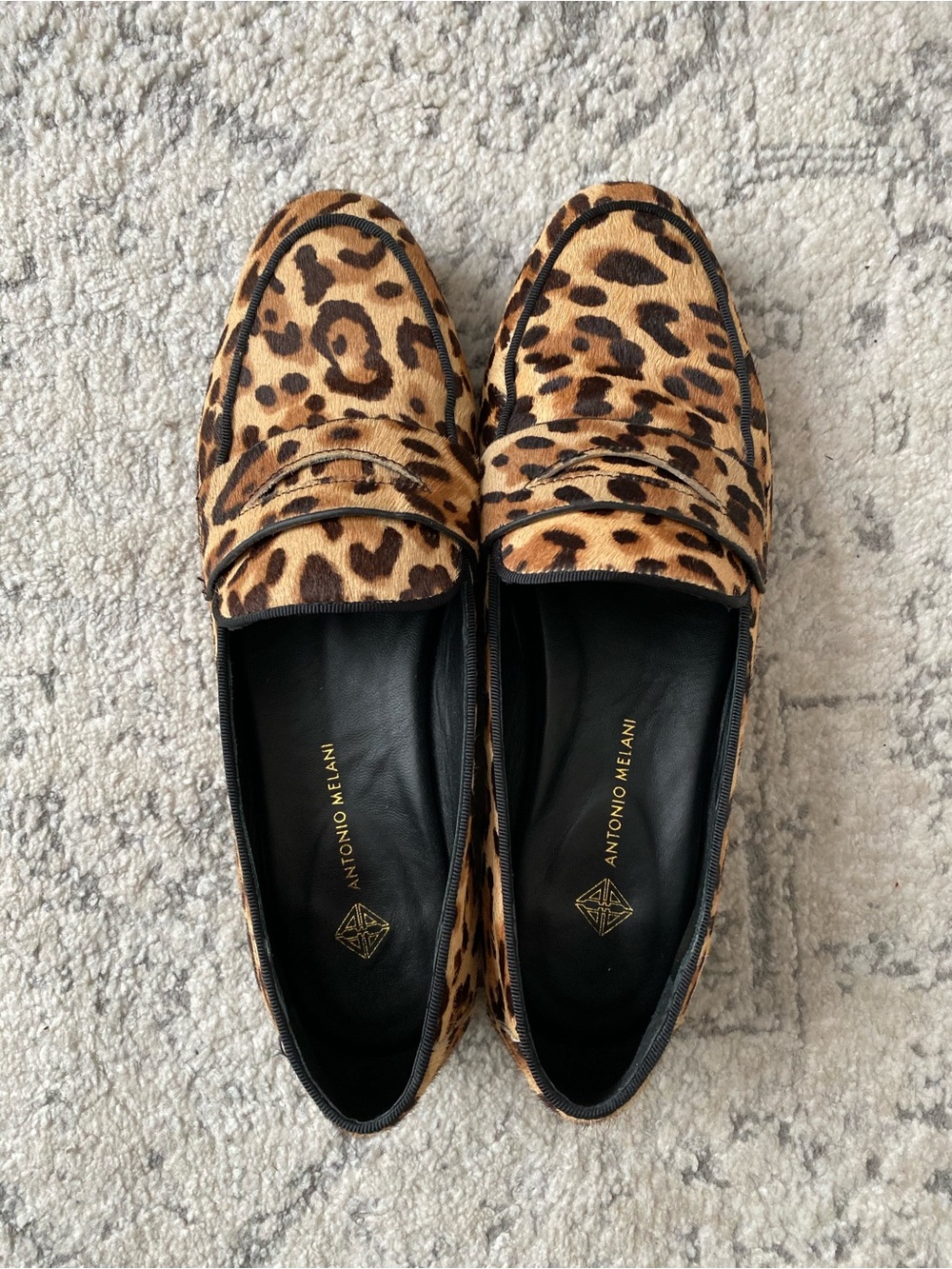 ANTONIO MELANI Leopard Print Loafers